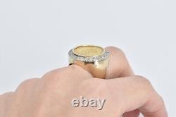 14K 1850-O $2.50 Liberty Head Coin Diamond Ring Yellow Gold 06