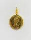 14k Case 24k Solid Yellow Gold Coin 10 Dollar1982/canada Fine Gold 1/4oz Pendant