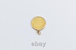 14K Venezuela 20 Bolívares Tiuna Bullion Coin Charm/Pendant Yellow Gold 67