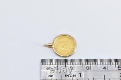 14K Venezuela 20 Bolívares Tiuna Bullion Coin Charm/Pendant Yellow Gold 67