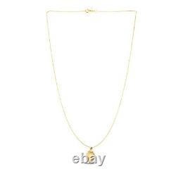 14k Yellow Gold with Round Roman Coin Pendant Fine Jewelry