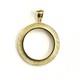 14k Yellow Gold Greek Key Frame Bezel For 20 Pesos Coin Gift Fine Jewelry 5.8g