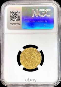 1596 Gold Netherlands West Friesland Provincial Ducat Coin Ngc Extremely Fine 45