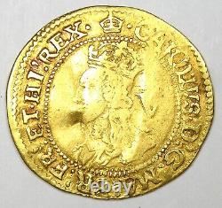 1625-1649 England Britain Gold Charles I Crown G1C. Fine Detail Rare Gold Coin