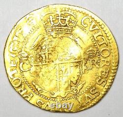 1625-1649 England Britain Gold Charles I Crown G1C. Fine Detail Rare Gold Coin