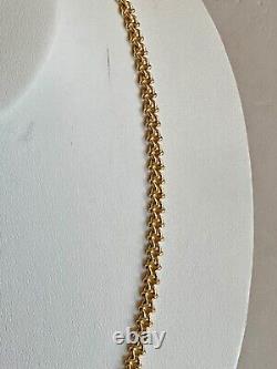 17 1/2- Solid. 375 Fine Gold Italian Chain, See Other Gold Jewelry & Coins