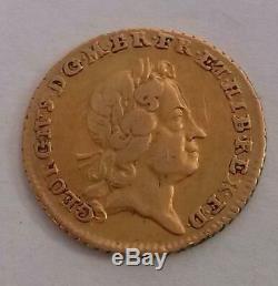 1718 Gold Quarter Guinea Coin George I Very Fine