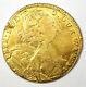 1732 Germany Wurrtemberg Gold Carolin Eberhard Ludwig Coin Fine / Vf Details
