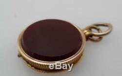 1760 George II guinea 22ct Gold Coin Mourning Hair Locket Fob Pendant BF27