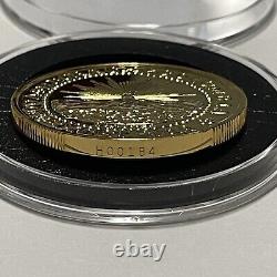 1787 Brasher Doubloon 24k Gold Eagle Coin Copy 2 Troy Oz. 999 Fine Silver Medal