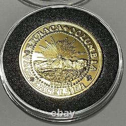 1787 Brasher Doubloon 24k Gold Eagle Coin Copy 2 Troy Oz. 999 Fine Silver Medal