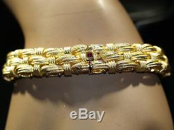 18-k (750) Roberto Coin Woven Mesh Bracelet