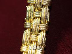 18-k (750) Roberto Coin Woven Mesh Bracelet