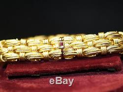 18-k (750) Roberto Coin Woven Mesh Bracelet