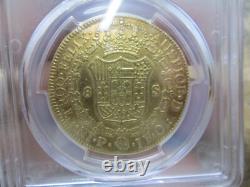 1807 Columbia 8 Escudos Gold Coin Pcgs Very Fine Condition Ex Jewelry 1807 Columbia 8 Escudos Gold Coin Pcgs Very Fine Condition Ex Jewelry