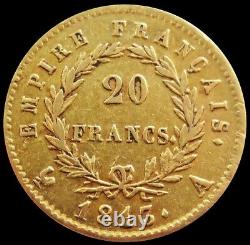 1809 A Gold France 20 Francs Emperor Napoleon Coin Paris Mint Extremely Fine