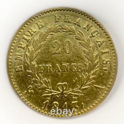 1813-A France 20 Francs Gold Coin Napoleon Bonaparte ICG XF EF 45.1867 AGW 1813-A France 20 Francs Gold Coin Napoleon Bonaparte ICG XF EF 45.1867 AGW