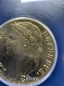 1813-A France 20 Francs Gold Coin Napoleon Bonaparte ICG XF EF 45.1867 AGW 1813-A France 20 Francs Gold Coin Napoleon Bonaparte ICG XF EF 45.1867 AGW