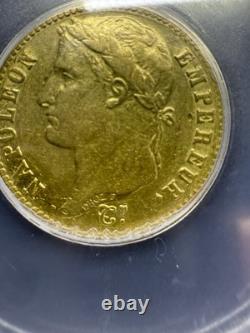 1813-A France 20 Francs Gold Coin Napoleon Bonaparte ICG XF EF 45.1867 AGW 1813-A France 20 Francs Gold Coin Napoleon Bonaparte ICG XF EF 45.1867 AGW