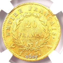 1813-A France Napoleon Gold 20 Francs Coin G20F Certified NGC XF45 Rare