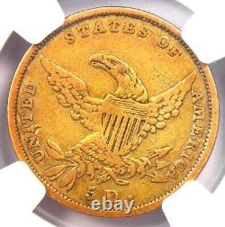 1834 Classic Gold Half Eagle $5 Coin Certified NGC Fine Detail Rare Coin