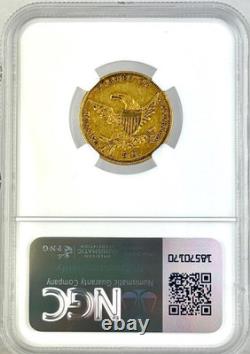 1834 Classic Head Plain 4 $5 Gold Coin NGC AU50