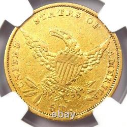 1836 Classic Gold Half Eagle $5 Coin Certified NGC F12 (Fine) Rare Coin