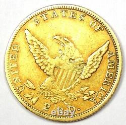 1836 Classic Gold Quarter Eagle $2.50 Coin VF / XF Details Rare Coin