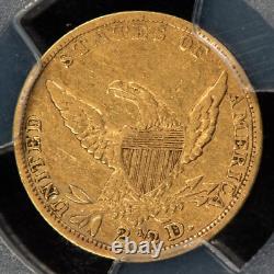 1836 G$2.50 Liberty Head Gold Quarter Eagle Block 8 PCGS VF 35 SKU-G5143 1836 G$2.50 Liberty Head Gold Quarter Eagle Block 8 PCGS VF 35 SKU-G5143