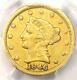 1846-c Liberty Gold Quarter Eagle $2.50 Pcgs Fine Details Charlotte Coin