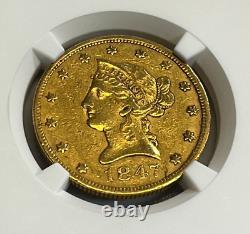 1847 P $10 Liberty Head Gold Coin NGC XF45 EF45, Extremely Fine #2 6909306-008