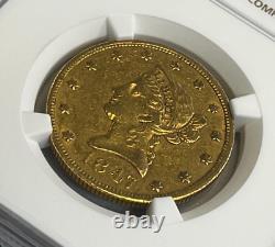 1847 P $10 Liberty Head Gold Coin NGC XF45 EF45, Extremely Fine #2 6909306-008