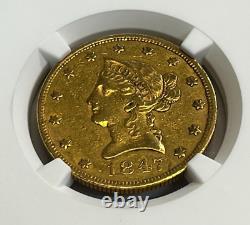 1847 P $10 Liberty Head Gold Coin NGC XF45 EF45, Extremely Fine #2 6909306-008