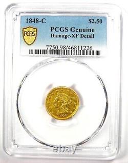 1848-C Liberty Gold Quarter Eagle $2.50 Charlotte Certified PCGS XF Details