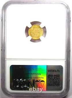 1849 Liberty Gold Dollar G$1 Closed Wreath Coin Certified NGC AU58 Rare Date