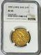 1850 P $10 Large Date Liberty Head Gold Coin Ngc Xf45 / Ef45, Extremely Fine