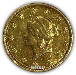 1851-C Charlotte Mint Liberty Head Gold Dollar Very Fine VF Coin, Issues #27163