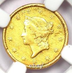 1851 Liberty Gold Dollar G$1 Certified NGC XF Detail Rare Early Gold Coin