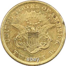 1852 Liberty Head $20 Gold Double Eagle, Very Fine VF+, Damaged. Early Date
