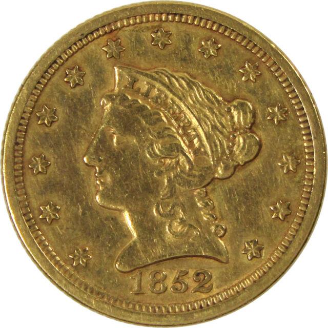 1852 O Liberty Head Quarter Eagle Xf Ef Gold $2.50 Coin Skucpc7192