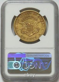 1853 Gold USA $20 Liberty Double Eagle Coin Ngc Extra Fine 45 Xf 45