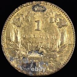 1854 $1 Gold Piece? Vf Very Fine Details? Type 2 T2 Coin Ex Jewelry? Trusted 1854 $1 Gold Piece? Vf Very Fine Details? Type 2 T2 Coin Ex Jewelry? Trusted
