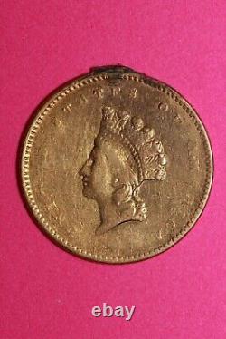 1854 T2 $1 Gold Coin Liberty Head Solder. 900 Fine Rare Early Type Key Date 31