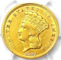 1854 Three Dollar Indian Gold Coin $3 Certified PCGS XF Details Rare Coin