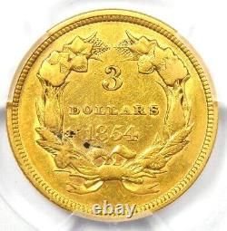 1854 Three Dollar Indian Gold Coin $3 Certified PCGS XF Details Rare Coin