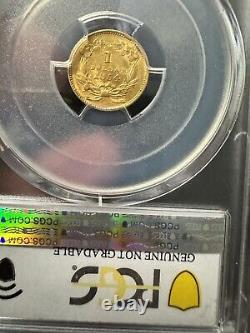 1854 Type 2 Indian Princess $1 Gold Coin PCGS AU DETAILS Beautiful Coin