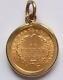 1854 United States $1 Gold Coin 1.6g With 0.8g Pendant Mount Very Fine Usa