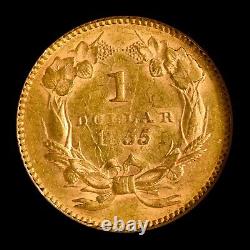 1855 $1 Gold Piece? Ngc Au-58? Type 2 T2 Coin Choice Indian Head 004? Trusted