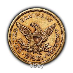 1855 G$2.50 Liberty Head Gold Quarter Eagle Early US Coin XF/AU SKU-G4355