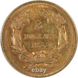 1855 Indian Princess Head XF EF Extremely Fine Gold $3 Coin SKUI17525